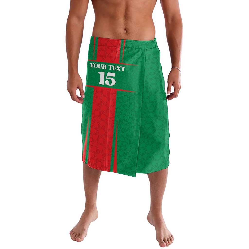 Custom Morocco Football Lavalava Go Champions Atlas Lions - Red - Wonder Print Shop