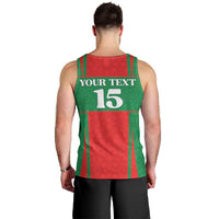 Custom Morocco Football Men Tank Top Go Champions Atlas Lions - Red - Wonder Print Shop