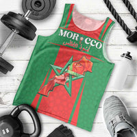 Custom Morocco Football Men Tank Top Go Champions Atlas Lions - Red - Wonder Print Shop