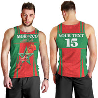 Custom Morocco Football Men Tank Top Go Champions Atlas Lions - Red - Wonder Print Shop