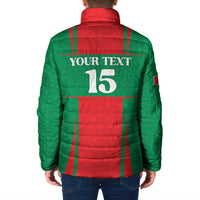Custom Morocco Football Padded Jacket Go Champions Atlas Lions - Red - Wonder Print Shop