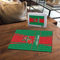 Morocco Football Puzzle Go Champions Atlas Lions - Red - Wonder Print Shop