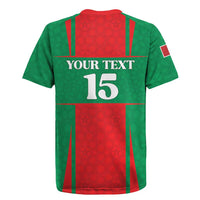 Custom Morocco Football Rugby Jersey Go Champions Atlas Lions - Red - Wonder Print Shop