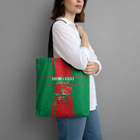 Morocco Football Tote Bag Go Champions Atlas Lions - Red - Wonder Print Shop
