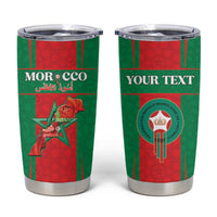 Custom Morocco Football Tumbler Cup Go Champions Atlas Lions - Red - Wonder Print Shop