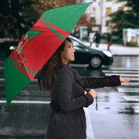 Morocco Football Umbrella Go Champions Atlas Lions - Red - Wonder Print Shop