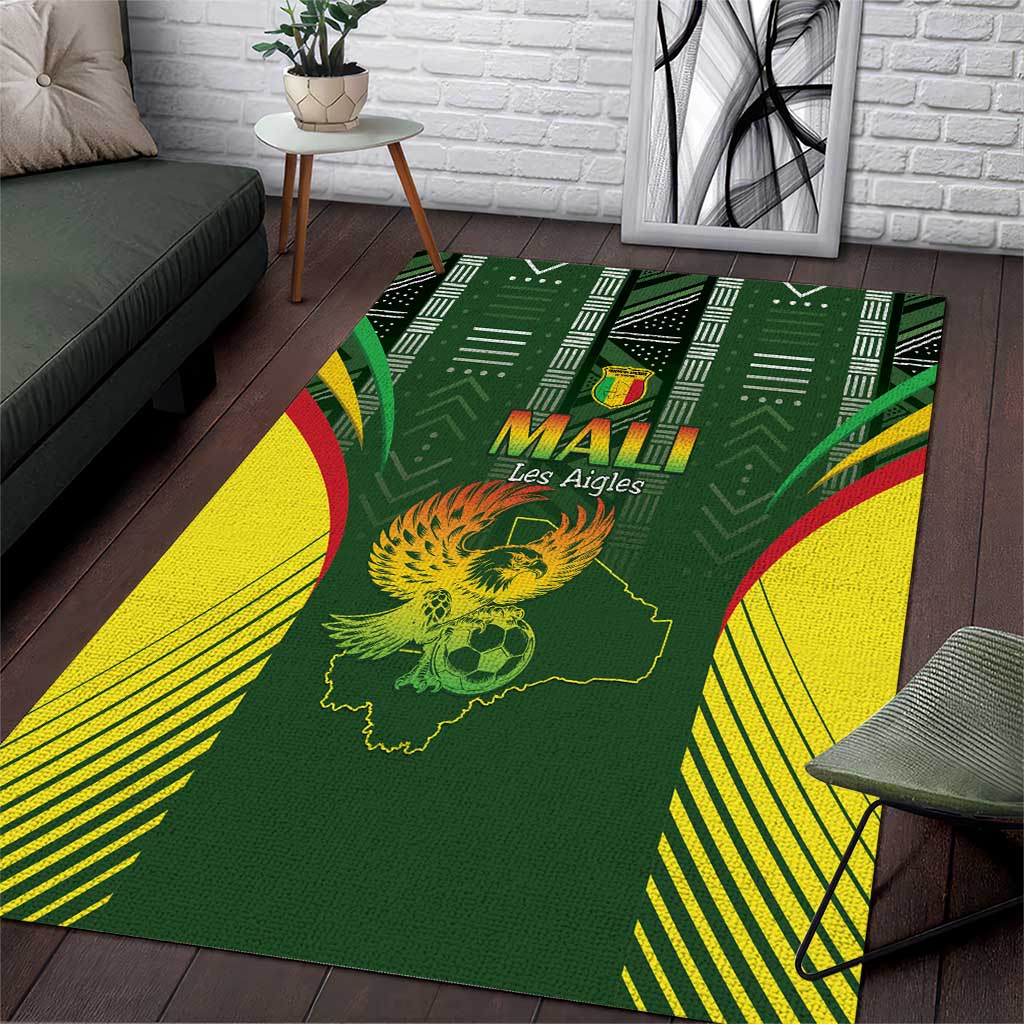 Mali Football Area Rug Go Champions Les Aigles - Wonder Print Shop