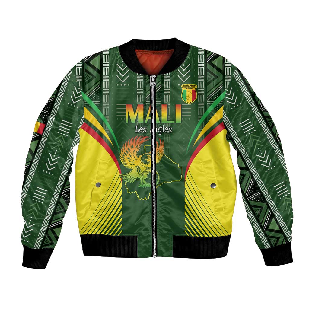 Custom Mali Football Bomber Jacket Go Champions Les Aigles - Wonder Print Shop