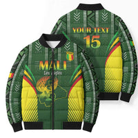 Custom Mali Football Bomber Puffer Jacket Go Champions Les Aigles - Wonder Print Shop