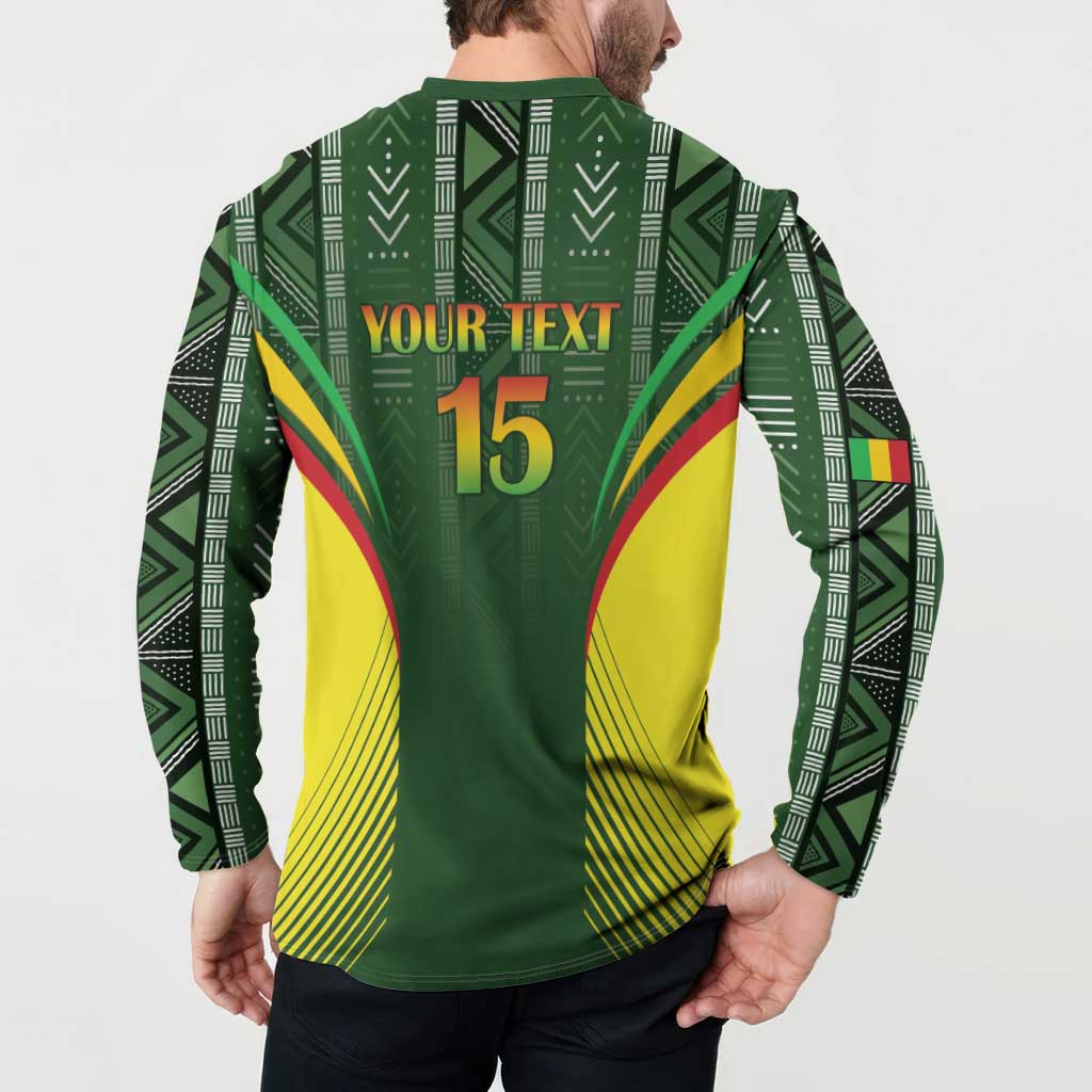 Custom Mali Football Button Sweatshirt Go Champions Les Aigles - Wonder Print Shop