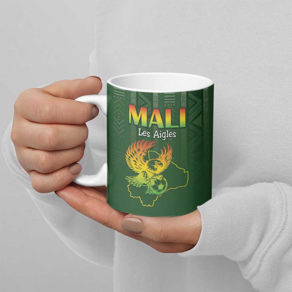 Custom Mali Football Ceramic Mug Go Champions Les Aigles - Wonder Print Shop