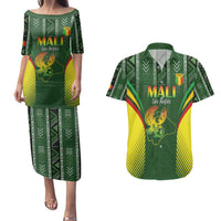 Custom Mali Football Couples Matching Puletasi and Hawaiian Shirt Go Champions Les Aigles - Wonder Print Shop