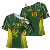 Custom Mali Football Cross Shoulder Shirt Go Champions Les Aigles - Wonder Print Shop