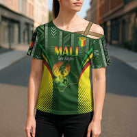 Custom Mali Football Cross Shoulder Shirt Go Champions Les Aigles - Wonder Print Shop