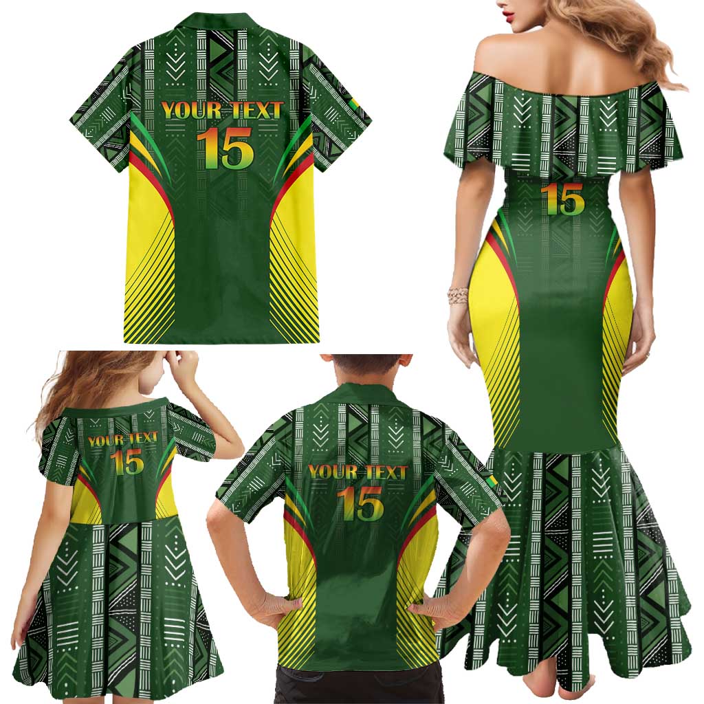 Custom Mali Football Family Matching Mermaid Dress and Hawaiian Shirt Go Champions Les Aigles - Wonder Print Shop