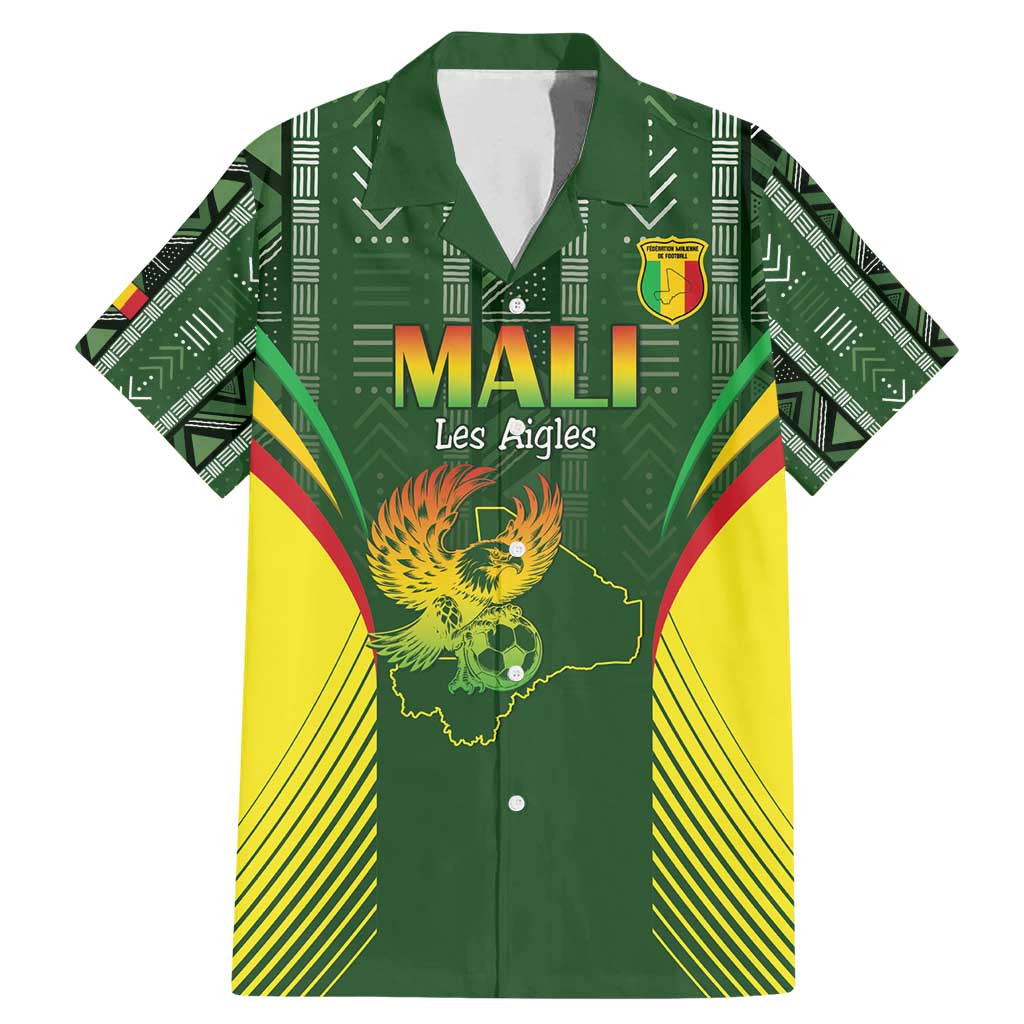 Custom Mali Football Family Matching Mermaid Dress and Hawaiian Shirt Go Champions Les Aigles - Wonder Print Shop