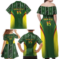 Custom Mali Football Family Matching Off Shoulder Maxi Dress and Hawaiian Shirt Go Champions Les Aigles - Wonder Print Shop