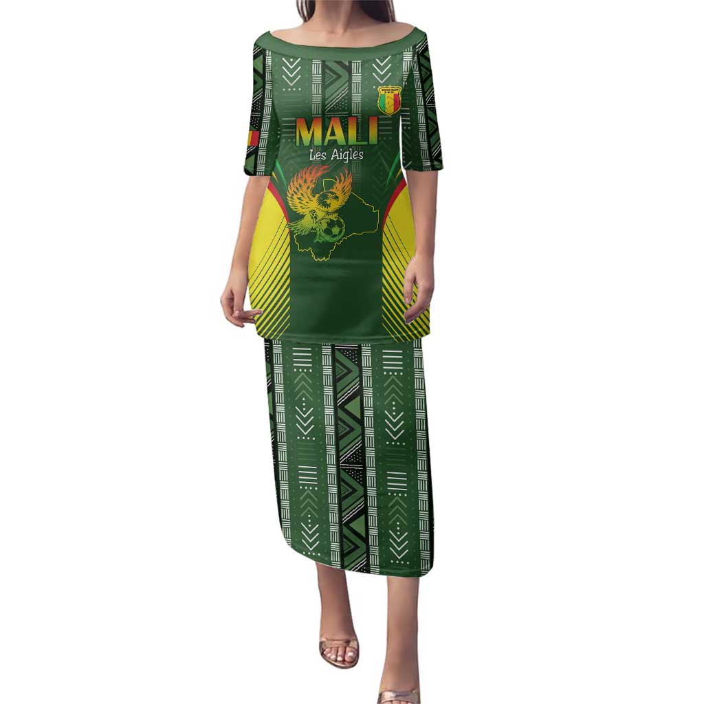 Custom Mali Football Family Matching Puletasi and Hawaiian Shirt Go Champions Les Aigles - Wonder Print Shop
