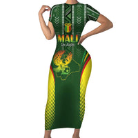 Custom Mali Football Family Matching Short Sleeve Bodycon Dress and Hawaiian Shirt Go Champions Les Aigles - Wonder Print Shop