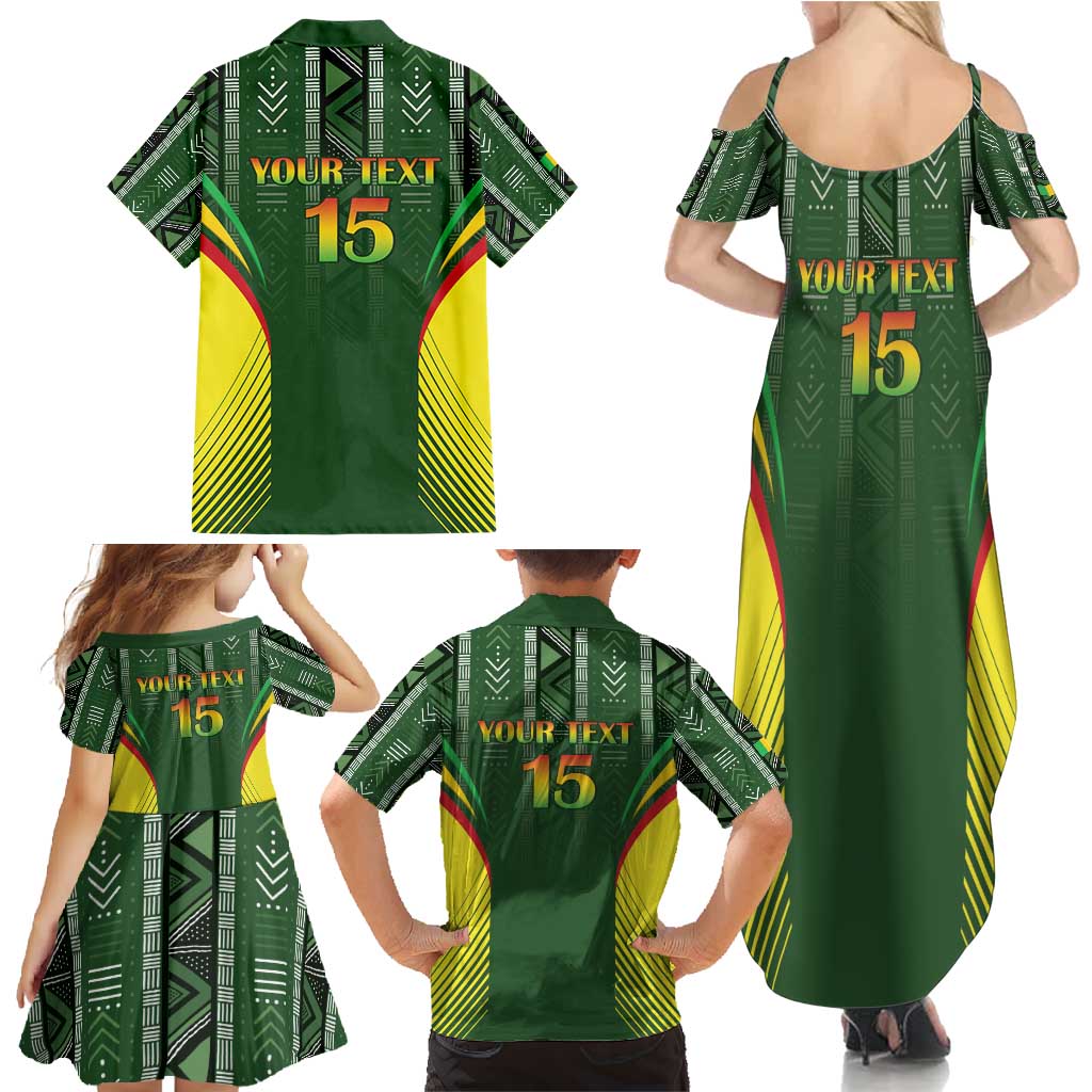 Custom Mali Football Family Matching Summer Maxi Dress and Hawaiian Shirt Go Champions Les Aigles - Wonder Print Shop