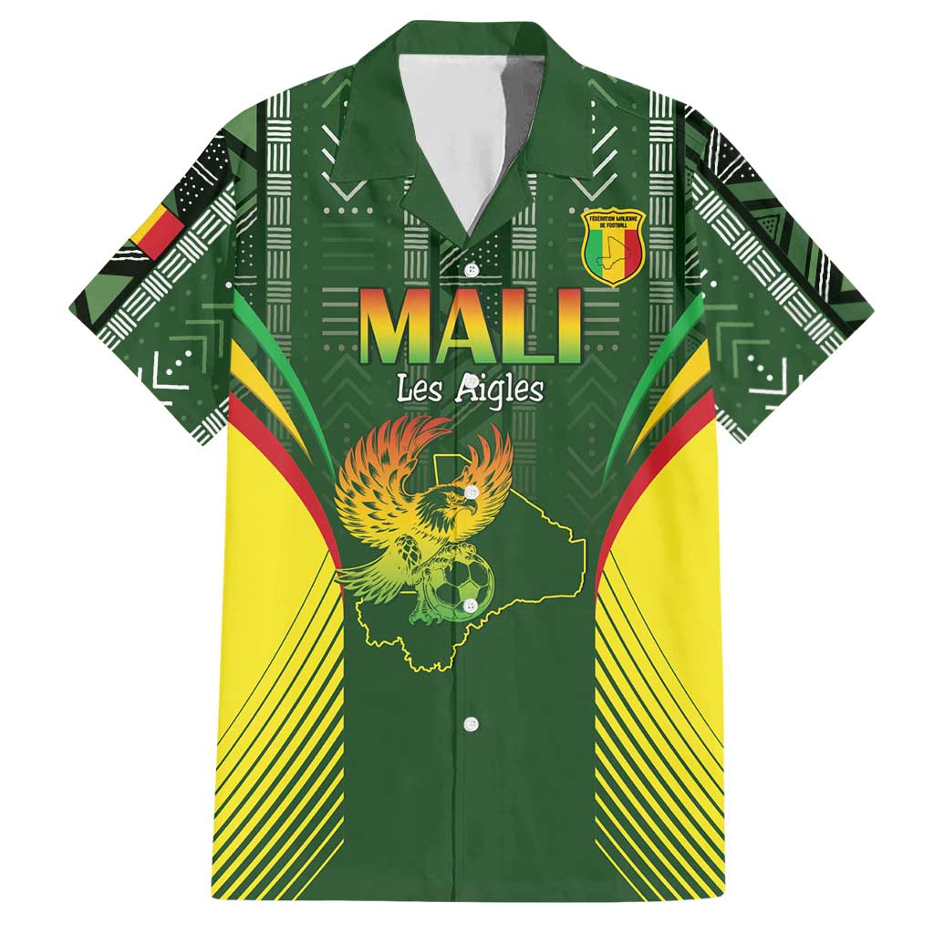 Custom Mali Football Hawaiian Shirt Go Champions Les Aigles - Wonder Print Shop