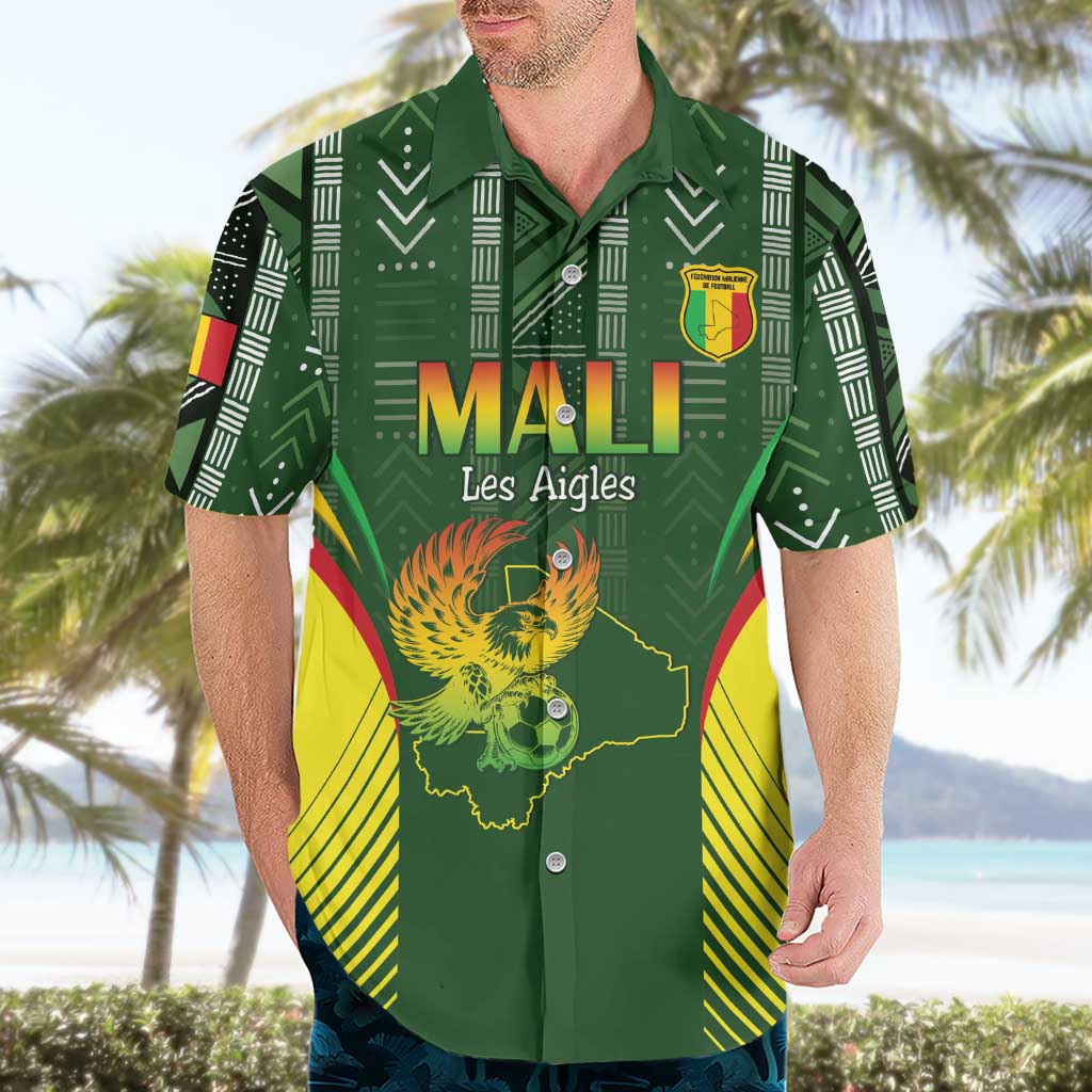 Custom Mali Football Hawaiian Shirt Go Champions Les Aigles - Wonder Print Shop