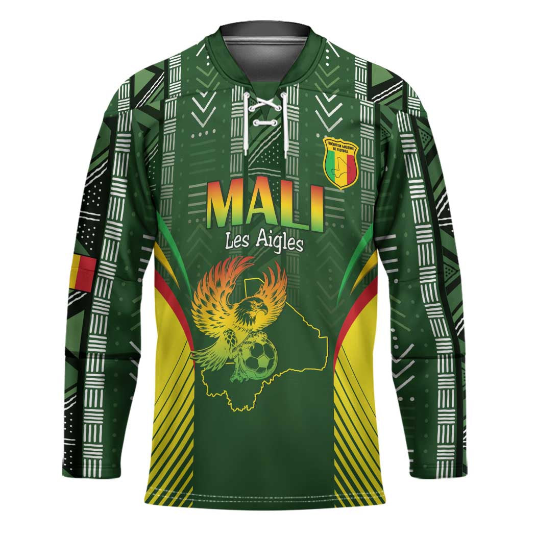 Custom Mali Football Hockey Jersey Go Champions Les Aigles - Wonder Print Shop