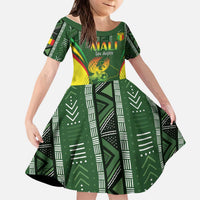 Custom Mali Football Kid Short Sleeve Dress Go Champions Les Aigles - Wonder Print Shop