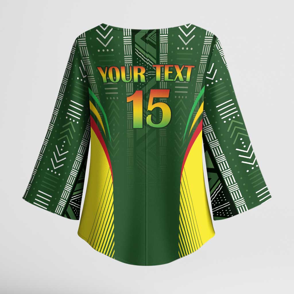 Custom Mali Football Kimono Sleeve Blouse Go Champions Les Aigles - Wonder Print Shop