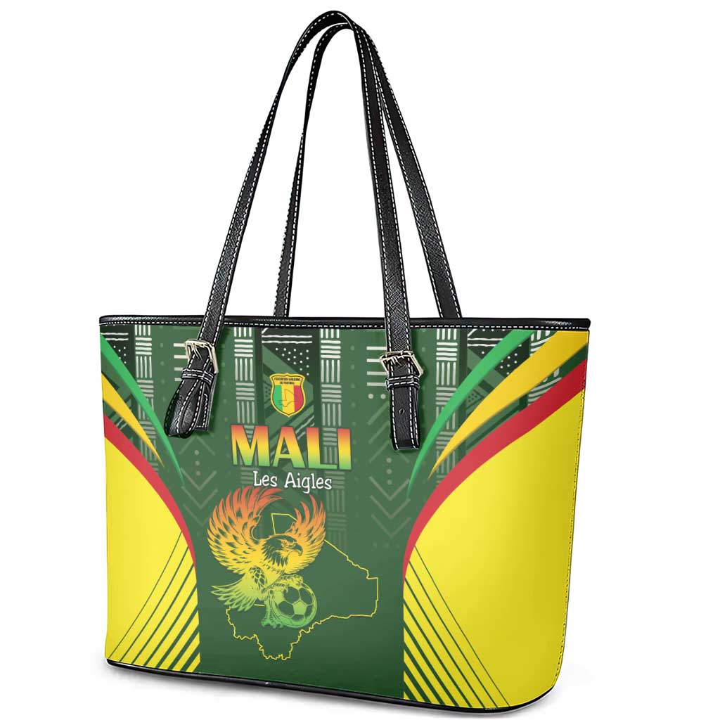 Mali Football Leather Tote Bag Go Champions Les Aigles - Wonder Print Shop