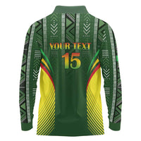 Custom Mali Football Long Sleeve Polo Shirt Go Champions Les Aigles - Wonder Print Shop