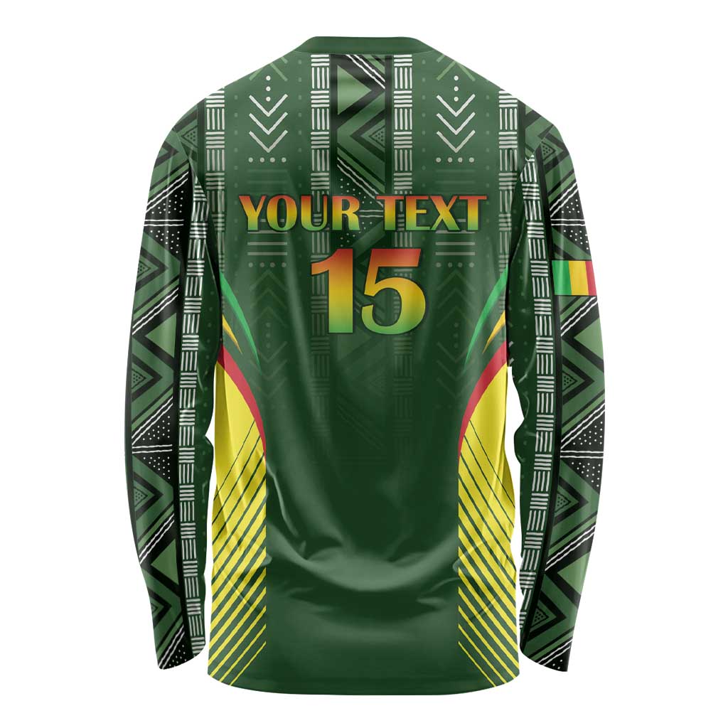 Custom Mali Football Long Sleeve Shirt Go Champions Les Aigles - Wonder Print Shop