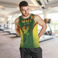 Custom Mali Football Men Tank Top Go Champions Les Aigles - Wonder Print Shop