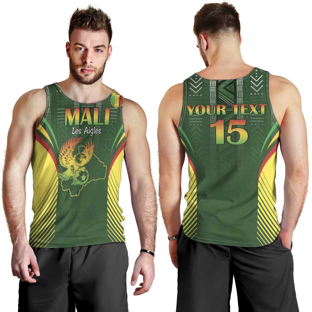 Custom Mali Football Men Tank Top Go Champions Les Aigles - Wonder Print Shop