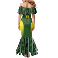 Custom Mali Football Mermaid Dress Go Champions Les Aigles - Wonder Print Shop
