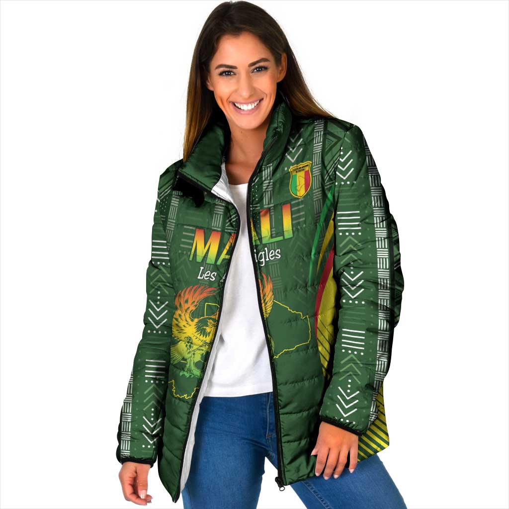 Custom Mali Football Padded Jacket Go Champions Les Aigles - Wonder Print Shop