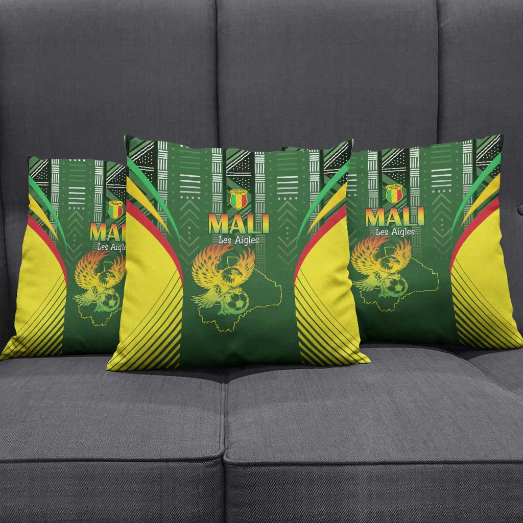 Mali Football Pillow Cover Go Champions Les Aigles - Wonder Print Shop