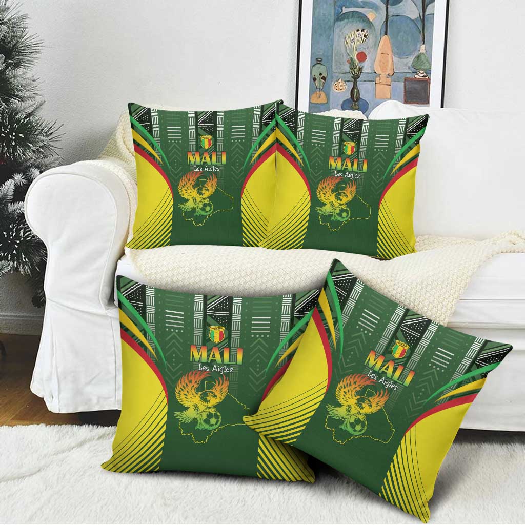 Mali Football Pillow Cover Go Champions Les Aigles - Wonder Print Shop