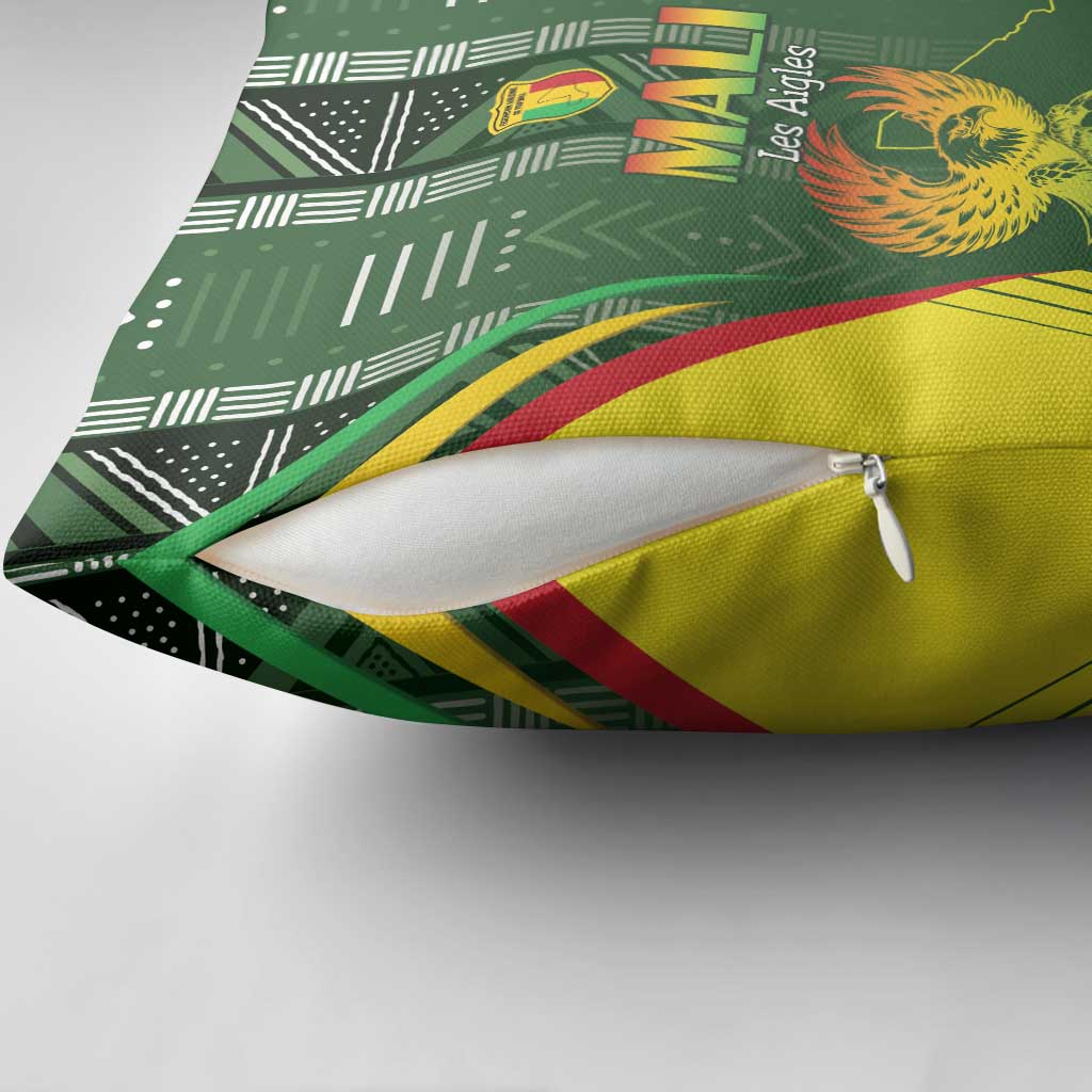 Mali Football Pillow Cover Go Champions Les Aigles - Wonder Print Shop