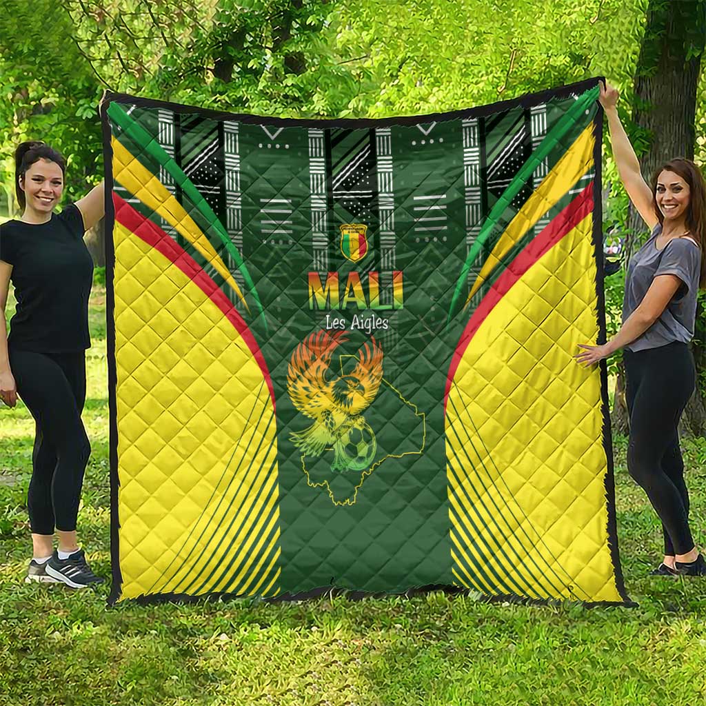 Mali Football Quilt Go Champions Les Aigles - Wonder Print Shop