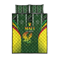 Mali Football Quilt Bed Set Go Champions Les Aigles - Wonder Print Shop