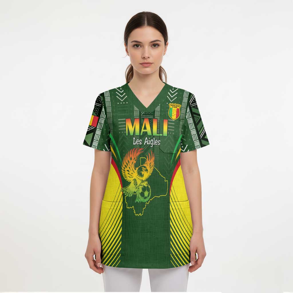 Custom Mali Football Scrub Top Go Champions Les Aigles - Wonder Print Shop
