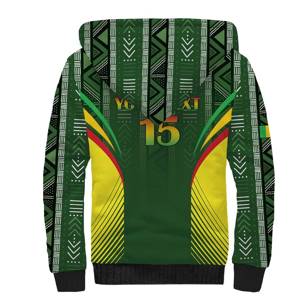 Custom Mali Football Sherpa Hoodie Go Champions Les Aigles - Wonder Print Shop