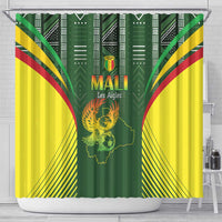 Mali Football Shower Curtain Go Champions Les Aigles - Wonder Print Shop