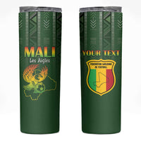Custom Mali Football Skinny Tumbler Go Champions Les Aigles - Wonder Print Shop