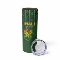 Custom Mali Football Skinny Tumbler Go Champions Les Aigles - Wonder Print Shop