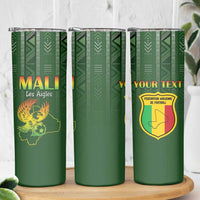 Custom Mali Football Skinny Tumbler Go Champions Les Aigles - Wonder Print Shop