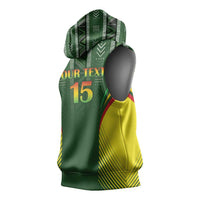 Custom Mali Football Sleeveless Hoodie Go Champions Les Aigles - Wonder Print Shop