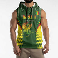 Custom Mali Football Sleeveless Hoodie Go Champions Les Aigles - Wonder Print Shop