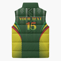 Custom Mali Football Sleeveless Puffer Jacket Go Champions Les Aigles - Wonder Print Shop